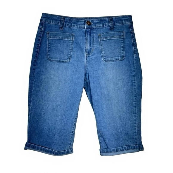 Style & Co. Pants - Style & Co. Denim Stretch Skimmer Bermuda Jean Shorts